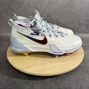 Scarpe da baseball Nike Force Zoom Trout 9 Elite da uomo 12 tacchetti in metallo bianche - Foto 1 di 8