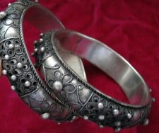 Elegant Chinese pure handmade filigree flower Miao silver hollow bracelet 1piece