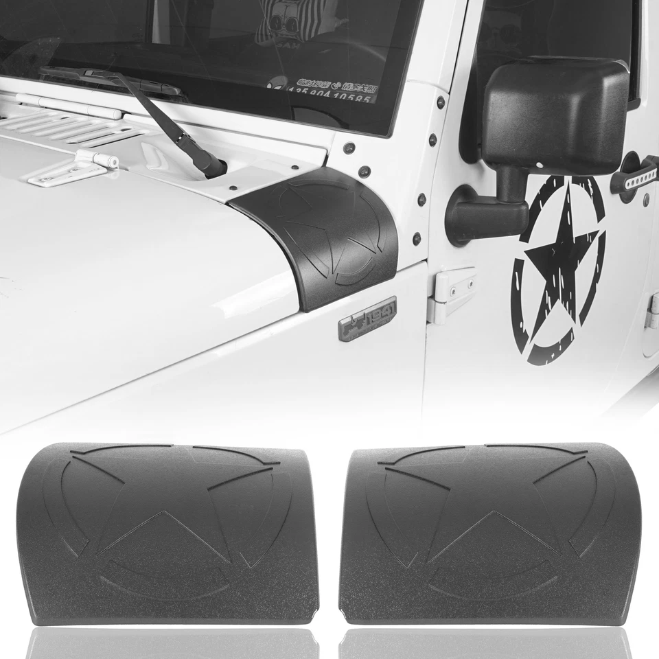 Cubierta protectora de esquina lateral blindada de carrocería de panel de capó para Jeep Wrangler JK 07-18 Foto 1 de 4