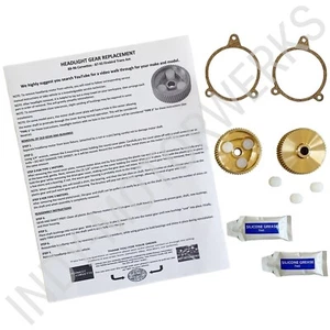 C4 Corvette 88-96 Headlight Motor Replacement Bronze Gear Upgrade Dual Kit - Bild 1 von 6