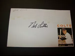 Bob Lillis signed 3x5 - Picture 1 of 1