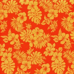 Tissu à coudre courtepointe orange Hot Tropics Lost In Paradise MICHAEL MILLER - Photo 1/1