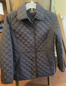 Lauren Ralph Lauren navy quilted barn jacket Sz S - Picture 1 of 5