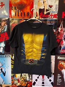 Wolverine Marvel Brust T-Shirt Größe Small 34/36 schwarz gelb Superheld Comic DC - Bild 1 von 4