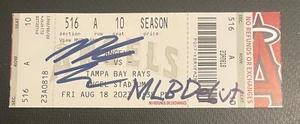 Nolan Schanuel SIGNED MLB DEBUT TICKET STUB INSCRIBED 8/18/23 AUTOGRAPHED - Picture 1 of 1