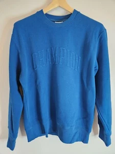 Mens CHAMPION Sweater Pullover Jumper Size Medium Blue - Picture 1 of 9