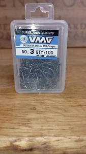 Box of 100 VMC Size 3/0 Fish Hooks - Picture 1 of 2