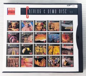 Digital Stock Catalog and Demo Disc 1.1 Vintage CDROM Photo Sample DigiPack 1994 - Picture 1 of 5