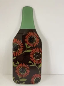 NUEVO Botella de Vino Ganz Carcutería Queso Tabla de Cortar Girasol Diseño Trivet - Imagen 1 de 6