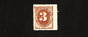 1879  U.S. POSTAGE DUE  Numeral 3c Brown Sc#J3 Mint/NG A Beauty!   See Note - Picture 1 of 2