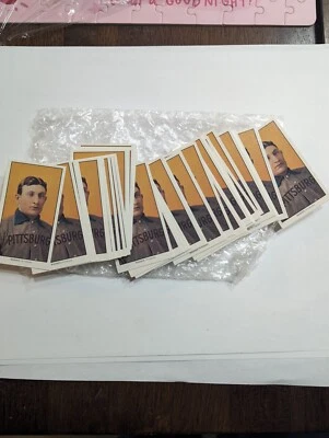 Honus Wagner 1909 T-206 JUEGO DE 50 - Tarjetas de reimpresión de cigarrillos Piamonte tabaco 50 Foto 1 de 4