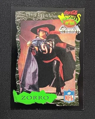 1994 Coca-Cola Monsters of the Gridiron #5 Chris Zorich - Chicago Bears - Image 1 of 2