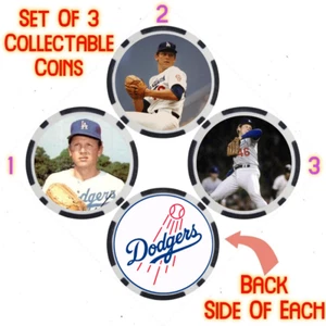 BURT HOOTON - LEGENDARY DODGERS BASEBALL PLAYER - COLLECTABLE COIN SET - Picture 1 of 2