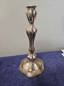 Antiker Kerzenständer Jugendstil versilbert 11 Zoll - Bild 1 von 5