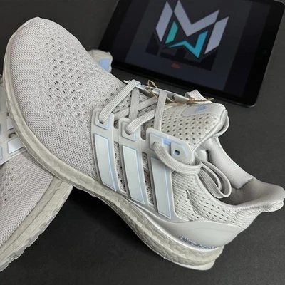 Adidas UltraBoost 1.0 (JH9211) "Grey/White/Blue" Women's Size 9 NBY - Image 1 of 4