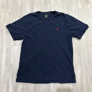 Boys POLO RALPH LAUREN Short Sleeved shirt youth L 14/16 Navy Blue Casual - Picture 1 of 5