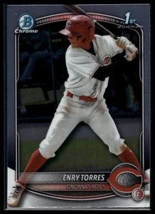 2025 Bowman Chrome Enry Torres Bowman Chrome Prospects Cincinnati Reds #BCP-168 - Picture 1 of 2