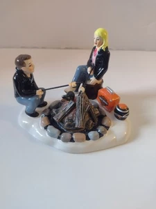 Department 56 Harley Davidson Snow Village Harley Campfire 4030754 - Picture 1 of 7