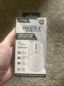 HyperX Pulsefire Haste 2 Core Wireless - Gaming Mouse (White) BRAND NEW SEALED! - Afbeelding 1 van 4