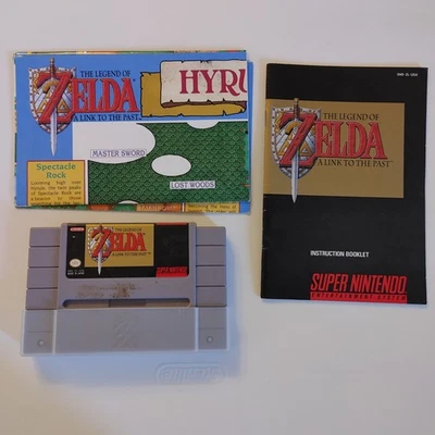 The Legend of Zelda: A Link to the Past (Nintendo SNES With Manual & Map Tested - Image 1 of 4