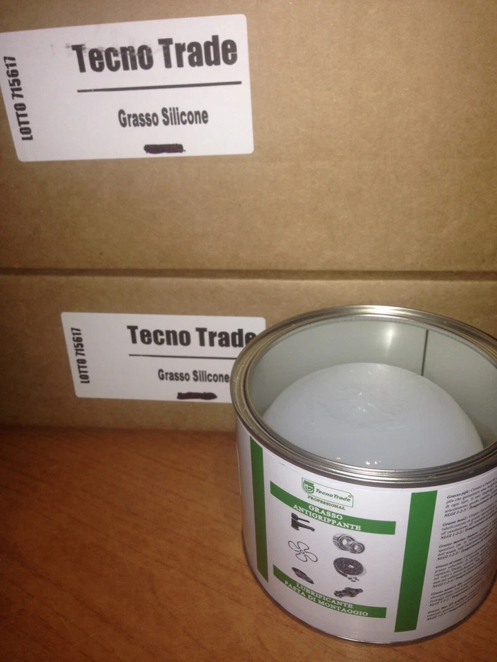TECNOTRADE Grasso di silicone trasparente, idrorepellente, ideale per mousse moto da 1000ml