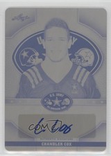 2015 Leaf US Army All-American Bowl Tour 1/1 Chandler Cox #TA-CC1 Auto 0b2