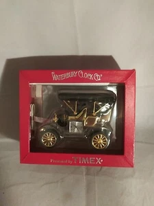 Waterbury Clock Co Presented By Timex Antique Car Needs Battery - Picture 1 of 2