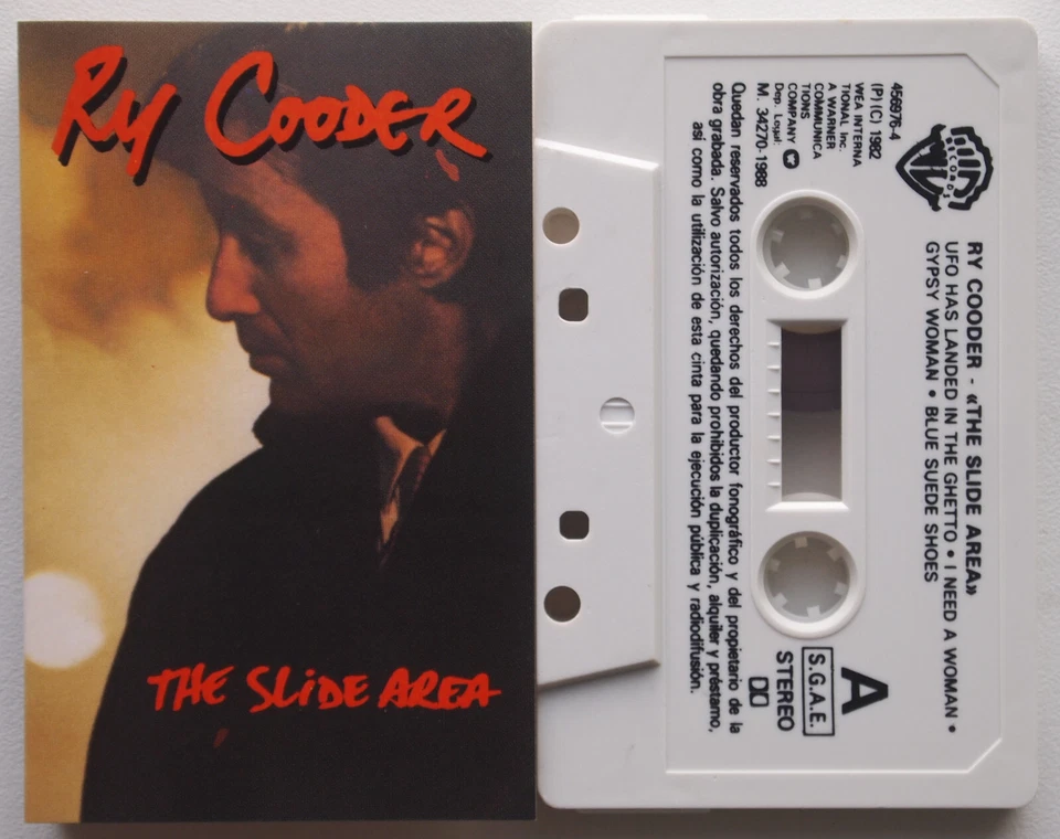 RY COODER - THE SLIDE AREA (WARNER 456976) 1982 SPAIN CASSETTE TAPE - Image 1 of 3