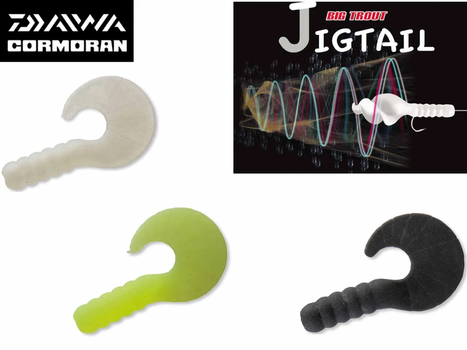 Cormoran Big Trout Jigtail Sbirolino Gummiköder 38mm 8 Stück Twister mit Flavour - Bild 1 von 1