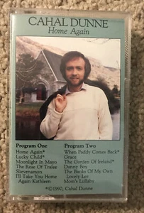 CAHAL DUNNE - Home Again Cassette Tape 1990 Songs of Inspiration - W/Autograph - Picture 1 of 7