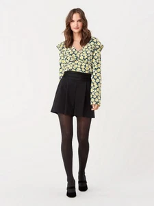 £259 DVF Floral Blouse, Diane Von Furstenberg Silk Blouse, Size 10 US, 14 UK - Picture 1 of 13