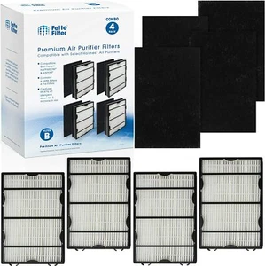 4 Pack True Hepa Filter Set Compatible with Holmes HAPF600D-U2 Filter B - Picture 1 of 5