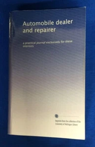 Automobile Dealer And Repairer, Practical Journal For These Interests, Paperback - Picture 1 of 2