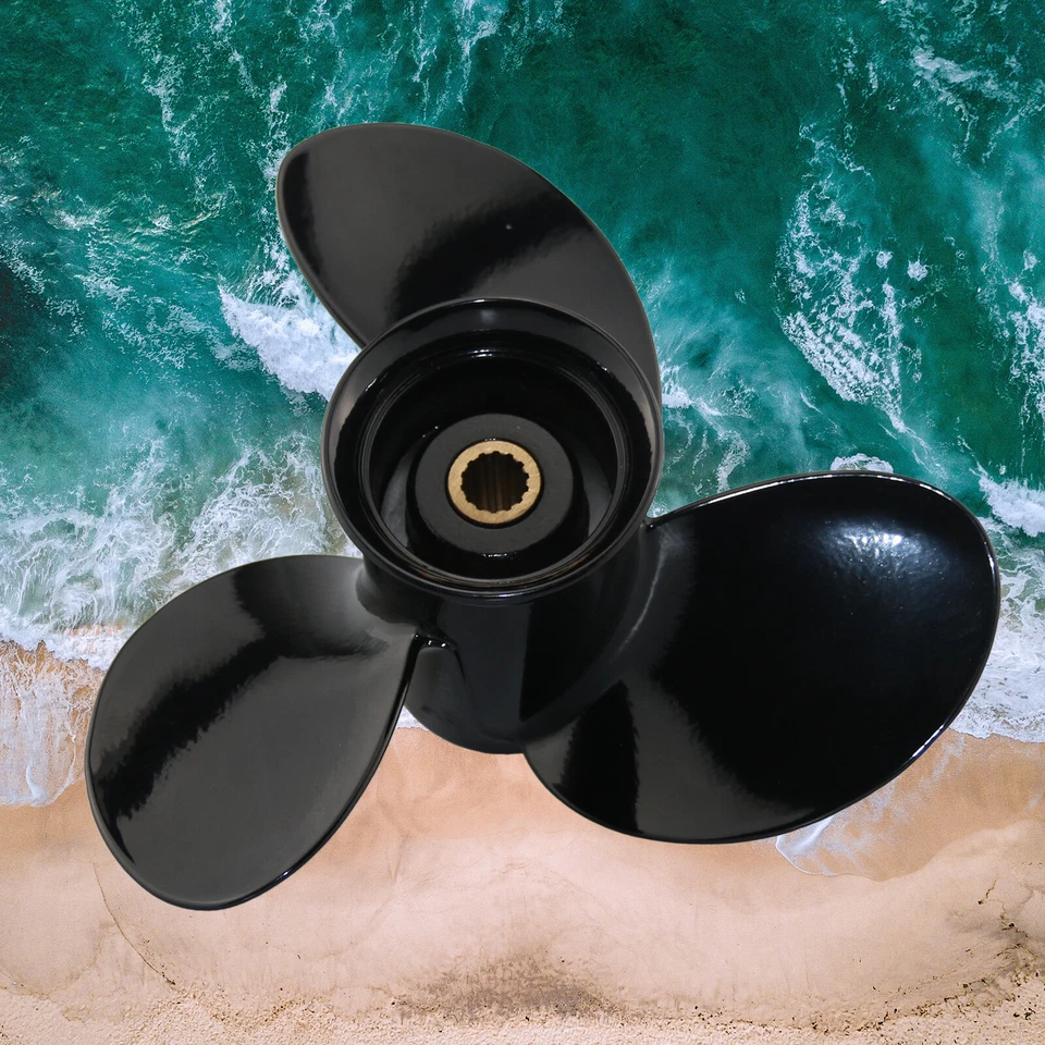 Boot Propeller 9.25x7-13" für Mercury Tohatsu Außenborder 9.9-20PS 14 Zähne - Bild 1 von 4