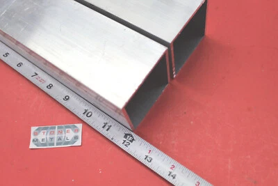 2 Piezas 2-1/2"x 2-1/2"x 1/8" Pared x 12" Largo TUBO CUADRADO ALUMINIO 6063 T52 Nuevo Foto 1 de 2