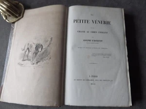 HOUDETOT  La Petite Vénerie ou la Chasse au Chien Courant  EO  1855 SUPERBE - Imagen 1 de 11