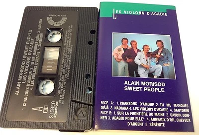 ALAIN MORISOD/SWEET PEOPLE Tape Cassette LES VIOLONS D'ACADIE 1989 KOX5-209 - Image 1 of 4