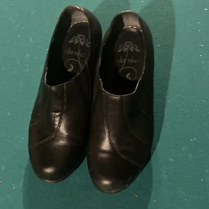 Dansko Bennett Black Leather Pump Size 38 - Picture 1 of 5