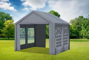 Partyzelt 3x3 Grau PVC Festzelt Pavillon wasserdicht Profi-Qualität Classic - Bild 1 von 12