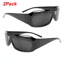 2 PACK Pinhole Glasses Anti-Myopia Eyes Correction Exercise Vision Care Unisex