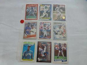 POSTEN VON 9 VERSCHIEDENEN DARRYL STRAWBERRY BASEBALL KARTEN KEINE DOPPELTEN (#1) - Bild 1 von 8