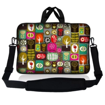 Funda de transporte para portátil de 17 pulgadas con correa para el hombro Macbook Acer Asus Symbols Foto 1 de 2