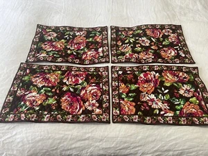 Vera Bradley | English Rose Placemats Set of 4 Floral Quilted - Picture 1 of 7