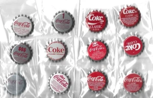 12 DIFFERENT COCA-COLA BOTTLE CAPS LOT #5 - Picture 1 of 1