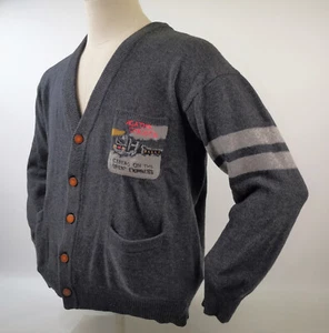 Cárdigan Iceberg hombre Agatha Christie / chaqueta de punto talla M vintage - Imagen 1 de 7