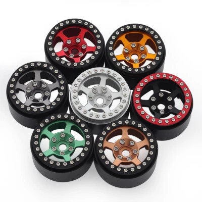 1.9" CNC Metal Beadlock Wheel Hub for 1/10 RC Crawler Car Axial SCX10 TRX4 Capra - Image 1 of 4