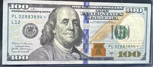 2017 Series A $100 Dollar Bill Star Note - PL02883894 * Crisp  San Francisco - Picture 1 of 2