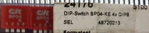 20 PCS OF C&K BP04KE BP Series Side Actuated SPST Thru Hole DIP Switch - Imagen 1 de 1
