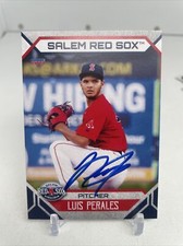 2023 Choice, Salem Red Sox LUIS PERALES Boston Red Sox Signed 750 Made