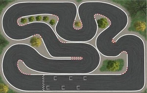 Drift5 Rennstrecke für Turbo Racing 200cm x 117cm mit Spuren - Bild 1 von 4